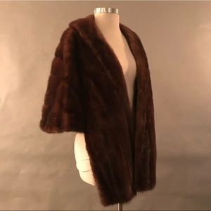 Show-stopping Vintage Mink Cape